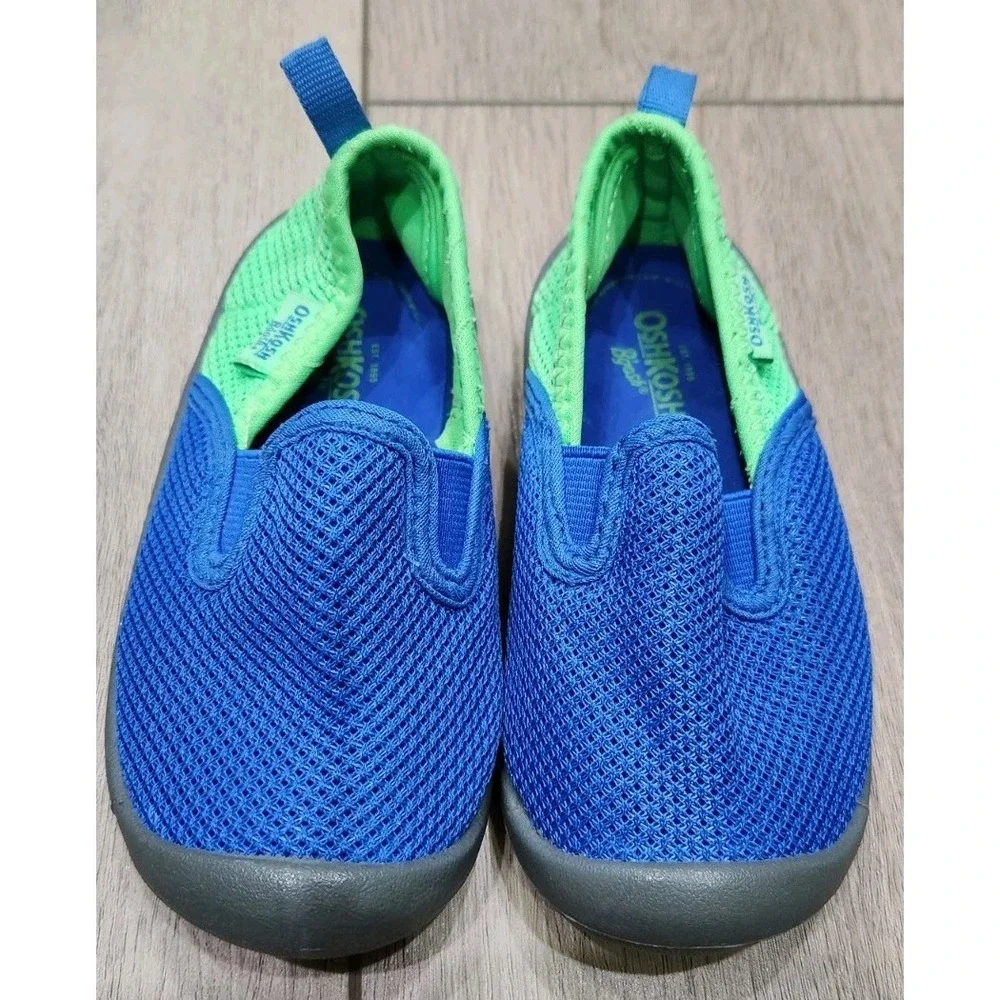 Oshkosh B'gosh Mesh Water Shoes‎ Sneakers Rubber Bottom Slip On Blue Kids Size 7